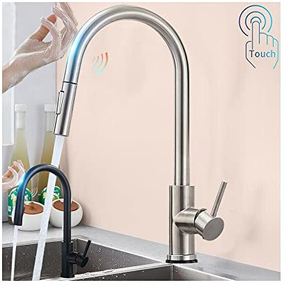 Generic - Rubinetto MONOCOMANDO LAVELLO Cucina con SENSORE Touch con DOCCETTA Estraibile - 33278