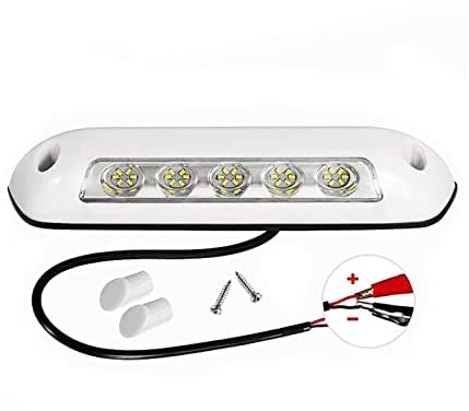 Aiuphing 12V led lampen wohnmobil, Markise Lichter Bar Veranda Lampe, Kein Stanzen wasserdichte Wohnmobil-Wohnwagen-Innenwandlampen, für RV Van Camper Bus (Weiß)