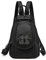 HUAZHIMAO Kleiner Rucksack Damen, Soft PU Leder Rucksäcke Elegant Wasserdicht Cityrucksack Klein Daypack Modern Mini Rucksackhandtasche Rucksacktasche für Reisen Arbeit (Schwarz)