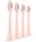 Ordo Replacement Sonic Toothbrush Heads with Pulse Technology for Teeth Cleaning, Plaque Removal, Silicone Polishing, Deep Clean Bristles, Adults, Pack of 4, Rose Gold