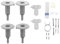 Door Decor Installation Fitting Kit To Fit Lamona 8602 Built In Dishwasher Genuine 1784430047