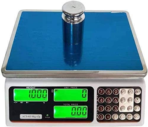 Balanzas electrónicas Balanza electrónica multifunción Precios comerciales Plataforma de pesaje industrial de alta precisión con pantalla LCD (6 kg/2 g)