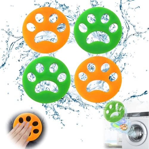 IOPJLK Acchiappa Peli per Lavatrice, Cattura Peli Lavatrice 4 Pezzi, Raccogli Peli Animali Lavatrice per Riutilizzabile, Acchiappa Peli per Rimuove i Peli degli Animali Domestici o Pulisce i Detriti