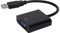 Cavo da USB a VGA, Cavo Adattatore HD 1080P da 5 Gbps Convertitore da USB 3.0 a VGa Adattatore per Scheda Video Esterna Femmina da 15 Pin Cavo Adattatore Multi Display(Nero)