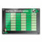 CHRISCK design Abwischbarer Acryl Glas Stundenplan mit Fußball Motiv - Personalisiert mit Namen - Zum Aufhängen an der Wand - Geschenk Schulanfang Jungen - Einschulungsgeschenk Fussballer
