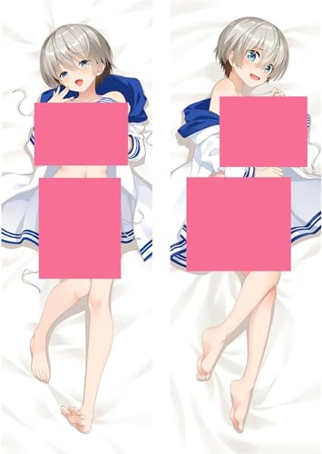 RuiHao Anime Kissenbezug Für Ecchi Anime Girls Naked Waifu Hentai Manga,Anime Pillowcase Digitaler Doppelseitiger Druck Kissenbezug,Seitenschläferkissen Bezug,Bedding Umarmungskissen Bezu