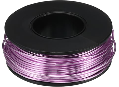 PATIKIL Alambre de Aluminio de 23M, 1Pcs Alambre de Aluminio para Joyería 1Mm 18 Calibre Metal para Hacer Joyas, Bisutería, Colgantes, Arte, Rosa