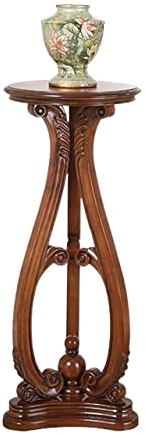 Blumenständer Blumenregal Blumenbank Pflanzenständer Aus Holz, Vintage-Blumenständer, Bonsai-Blumentisch, Innendekoration Pflanzenständer Blumentreppe Pflanzenregal ( Color : Brown , Size : 32*32*80cm