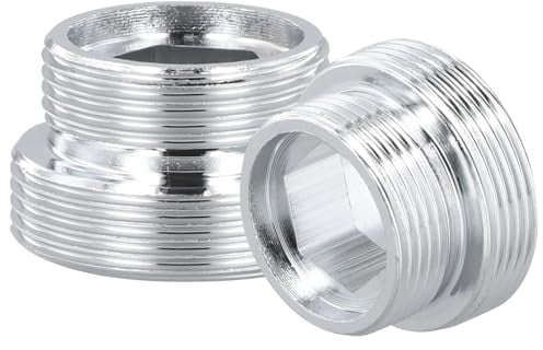 Cozlly 2 Piezas Adaptador de Grifo, Conector de Aireador de Grifo, Adaptador para Grifo de Cocina Metal, Macho Rosca Grifo Adaptador para Grifo de Fregadero Purificador de Agua Aireador (M18 - M22)