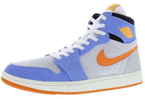 Jordan Herren Air 1 Zoom CMFT 2 Muslin/Celestial Gold Black (DV1307 100), Sail/Royal Pulse/Light Silver/Alpha Orange, 44 EU