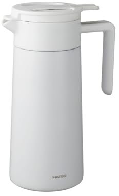 Hario Servidor térmico con revestimiento de cerámica, 800 ml, color blanco