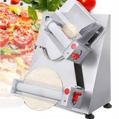 CYMYYDS Pressa Elettrica per Pizza, Pressa Semiautomatica per Pizza, Macchina per Pasta 5 Secondi/Impasto, per Arrotolare Pizza E Vari Impasti per Torte,40cm