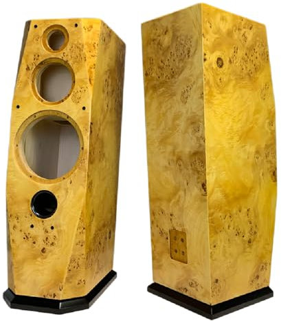 Craftsmen Customized One Pair 12 Inch Three-Way Speaker Birch Plywood Labyrinth Empty Cabinet Box DIY HiFi Acoustic Shell