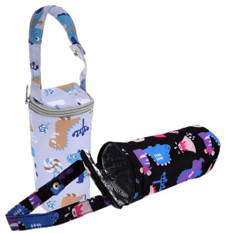 HAPINARY Warmhaltetasche für Milchflasche 2 Stück 300d Oxford mit Isolierschicht für Kinderwagen und Unterwegs
