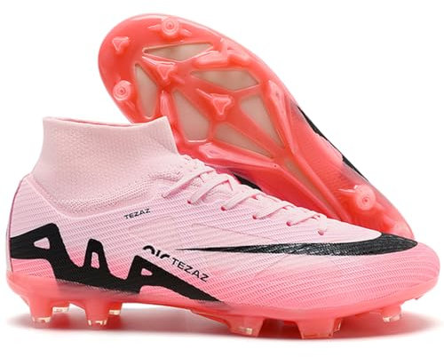 WOWEI Fußballschuhe Herren Professionelle Fussballschuhe High Top Spike Cleats Outdoor Athletics Fußballschuhe Jungen Trainingsschuhe Turnschuhe (Fuss-14, 38EU)