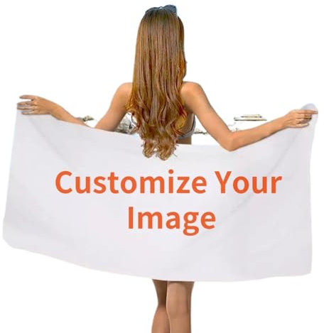 Personalizada Foto Logo Toallas De Baño Sport Bar para Adultos Niños Toalla De Playa Microfibra Ducha Secado Rápido Cubierta De Natación Custom,75x150cm