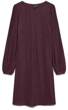 VERO MODA Damen Vmclara Ls Short Dress JRS Ga Bf