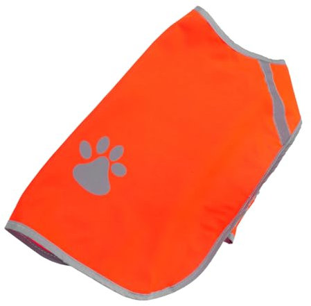 Sosoport Reflektierende Hundeweste Für Outdoor- Warnweste Mit Auffälligen Reflektorstreifen Haustierweste Für Nächtliche Spaziergänge