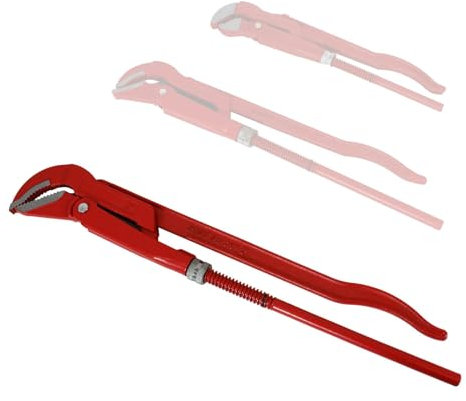 BOOMET Eckrohrzange 2 Zoll · Rohrzange · Maul · auch als 3er Set oder 1 Zoll / 1,5 Zoll erhältlich · abgewinkelte Wasserpumpenzange · Klempnerzange