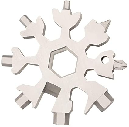 YHNNH Schneeflocke Multitool,. Snowflake Multitool, Schraubendreherschlüssel, Snowflake Multitool 18 in 1 Multifunktionswerkzeug Schneeflockenschlüssel