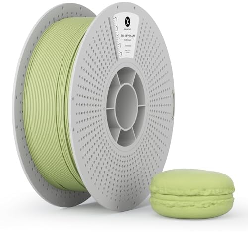 kexcelled Macaron Matte PLA Filament 1.75mm, Apple Green, 1kg | Frosted Finish Colour, 3D Printing Aesthetic Material for Decor, for FDM 3D Printer, AMS Compatible