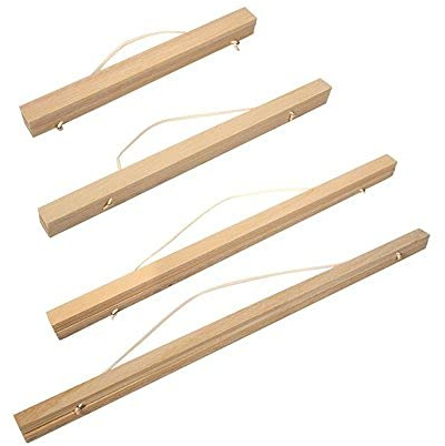 Uadme Magnetischer Poster-Aufhänger aus Holz zum Selbermachen, Bilderrahmen für Gemälde, Leinwand, Wandkunst, Bastelrahmen (40 cm)