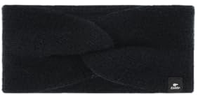 Eisbär Stirnband Damen Fenna Schwarz - Strick-Stirnband gefüttert | Merino Headband, Fleece Futter, schützt vor Kälte und Wind, atmungsaktiv, weich, warm, hautfreundlich