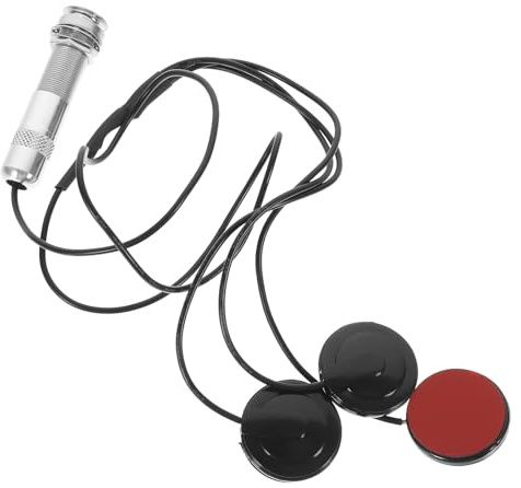 GOOHOCHY Guzheng Piezo Tonabnehmer Vibrationssensor Ersatz Pickup für Musikinstrumente mit Klarem Klang und Starkem Bass Kompatibel mit Mikrofon und Lautsprecheranschluss