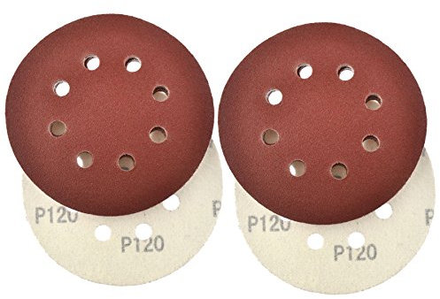 Hook/Loop Sanding Abrasive Discs Orbital DA Palm Sander 125mm 120 Grit 20 Pk