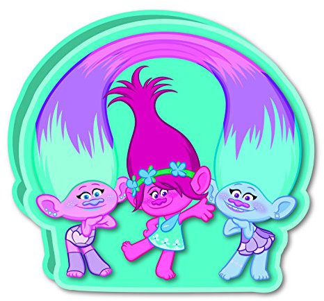 TROLLS Kissen Poppy Twin, blau (United Labels iberischen 813398)