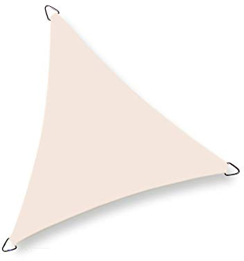 nesling Dreamsail Wasserabweisende sonnensegel (Dreieck 5,0m x 5,0m x 5,0m, Creme)