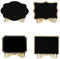 Mini Tableau noir en bois sur pied de table Tableau noir Note Panneau Tableau noir Tableau de messages pour fête de mariage Nourriture Label Craft Display (lot de 20)