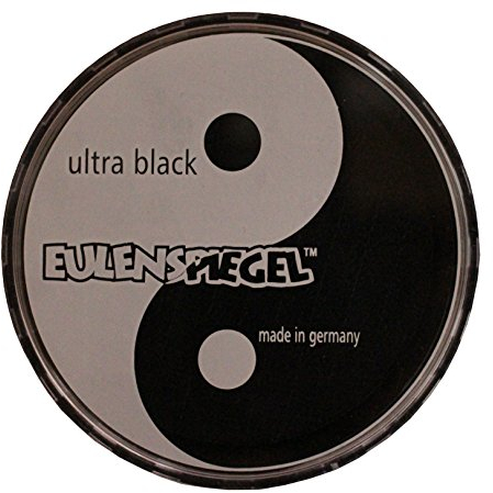 Eulenspiegel 500538 - Profi-Aqua Schminke in der Farbe Ultra Black, 20 ml