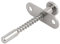 Aexit Perno di bloccaggio a sgancio rapido a molla in acciaio inox con placca 7mm diametro ID: 957784