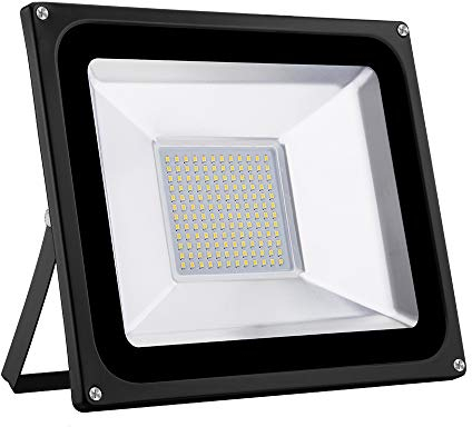 Bikuer LED Strahler,100W LED Warmweiß Scheiwerfer Superhell 10000LM Strahler Außen 6500K Kaltweiß Fluter IP65 Wasserdicht Flutlicht Außenstrahle