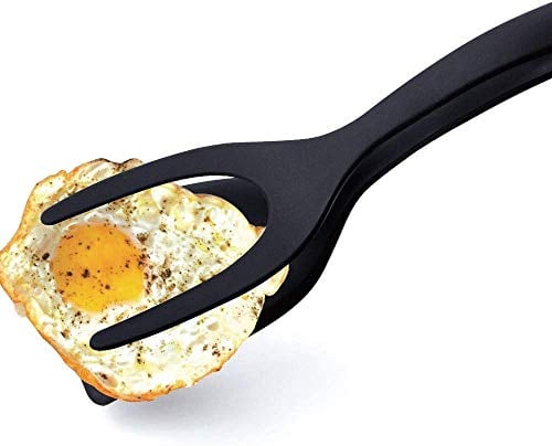 Oeuf Pancake Spatule,2 en 1 Spatule Frite Multifonction Spatule Anti Adhésive en Silicone pour Ustensiles de Cuisine