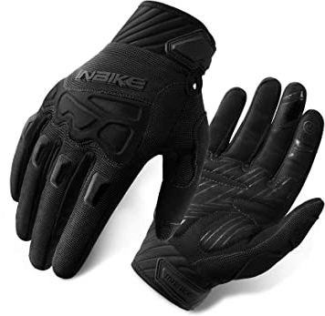 INBIKE Fahrradhandschuhe Herren MTB Handschuhe Rennrad Mountainbike Fahrrad Rad Bekleidung männer Damen Schwarz XXL