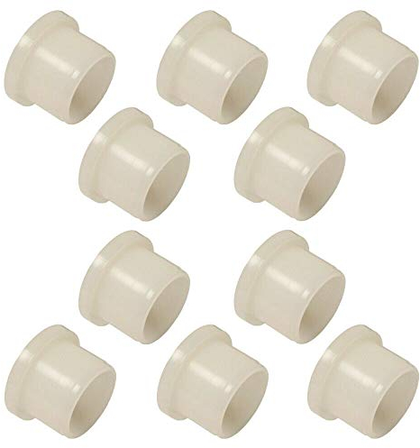 cyclingcolors 10x Boccole flangiate rondelle con bordo in plastica nylon 6.6 tondo isolamento imbottitura cuscinetto distanziatore (16 x 20 x 28 x 15 x 2mm)