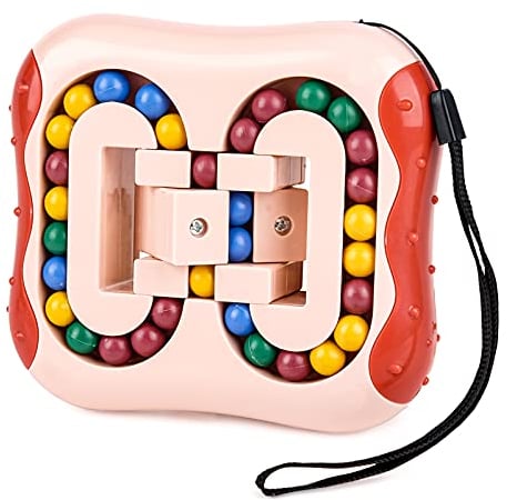 Spielzeug ab 6 7 8 9 Jahre Mädchen Junge, Geschenke Jungen 4 5 6 7 Jahre Kinder, Lernspielzeug ab 5-10 Jährige Junge Mädchen Rotierender Fingerwürfel Spielzeug Spiel ab 6 7 8 Jahre Junge Geschenk Rot