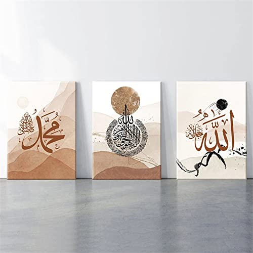 3 Packung 5D Diamant Painting Full Drill Set Abstrakte Sonne Boho Islamisch 80x100cm DIY Diamond Painting Kreuz Stich Strassstein Stickerei Diamond Painting Set Decoration Geschenk für Erwachsene