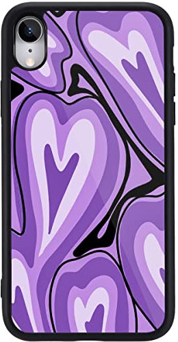 MAYCARI Compatible with iPhone X/iPhone Xs Case for Girls Women Children Cute Love Heart-D, Girly Aesthetic Pattern with Soft TPU Hard Back Protective Case for iPhone X/iPhone Xs