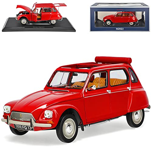 Norev Citroen Dyane 6 Rio Rot 1967-1983 1/18 Modell Auto mit individiuellem Wunschkennzeichen