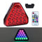 PNNNU Dritte Bremsleuchte Dreieck Bremslicht Hinten Mit Strobe RGB LED Rückfahrlicht Für Sportliches F1 Style Motorrad Auto,Rot