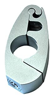 Riloer Candado de manillar para motocicleta, color negro, rojo, plateado, azul