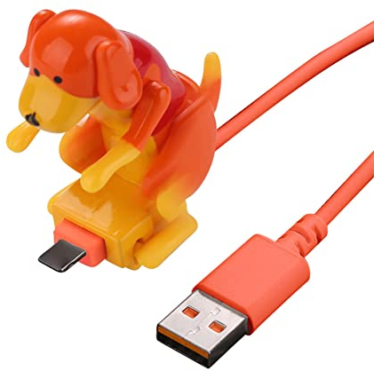 Surakey Hund Ladekabel Datenkabel für iPhone Android Smartphone,Hundespielzeug Smartphone USB Kabel Ladegerät Tragbar, USB Schnelldatenkabel für Verschiedene Modelle von Handys