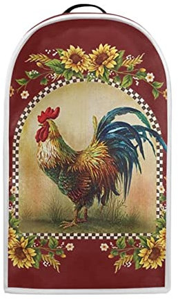 BYCHECAR Rooster Chicken Dust Proof Home Kitchen Blender Cover Stain Resistant Blender Cover, Blender Dust Cover Purple Mixer or Coffee Maker Appliance Cover