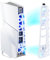 Mytrix Cooling Fan for PS5 Slim, External Fan Cooler for PS5 Slim with RGB Light, 3 Speeds & USB 3.0 Port, Quiet Cooling Fan for PS5 Slim Disc and Digital Editions-White