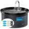 BMDSAE Fontaine à Eau pour Chat + 6 filtres + 6 éponges, Fountaine d'eau de Compagnie avec Pompe Ultra Silencieuse, Filtre à Carbone Activé Gardez l'eau Propre, Capacité 2L, Conception de Robinet