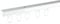 SN DECO GROUP SN DECO - Objektschiene RS Set 1 läufig weiß 400cm (2x200) vorgebohrt, Innenlauf, Vorhangschiene