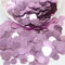 Paillettes rotonde grandi colorate 10/15/20/25mm Paillettes in PVC sciolte con foro laterale per cucire fai da te Ciondolo per scrapbooking 10g-viola chiaro-20mm 10 grammi